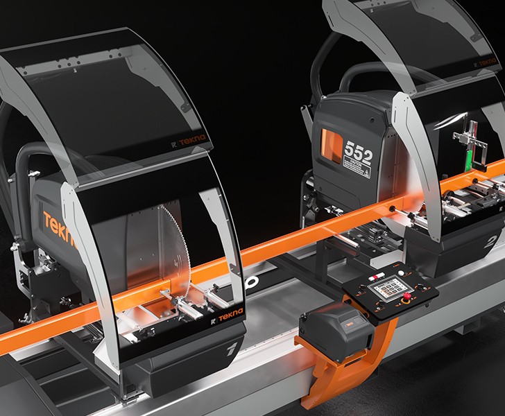 Troncatrici doppia testa TKE 552 Protezioni teste tekna